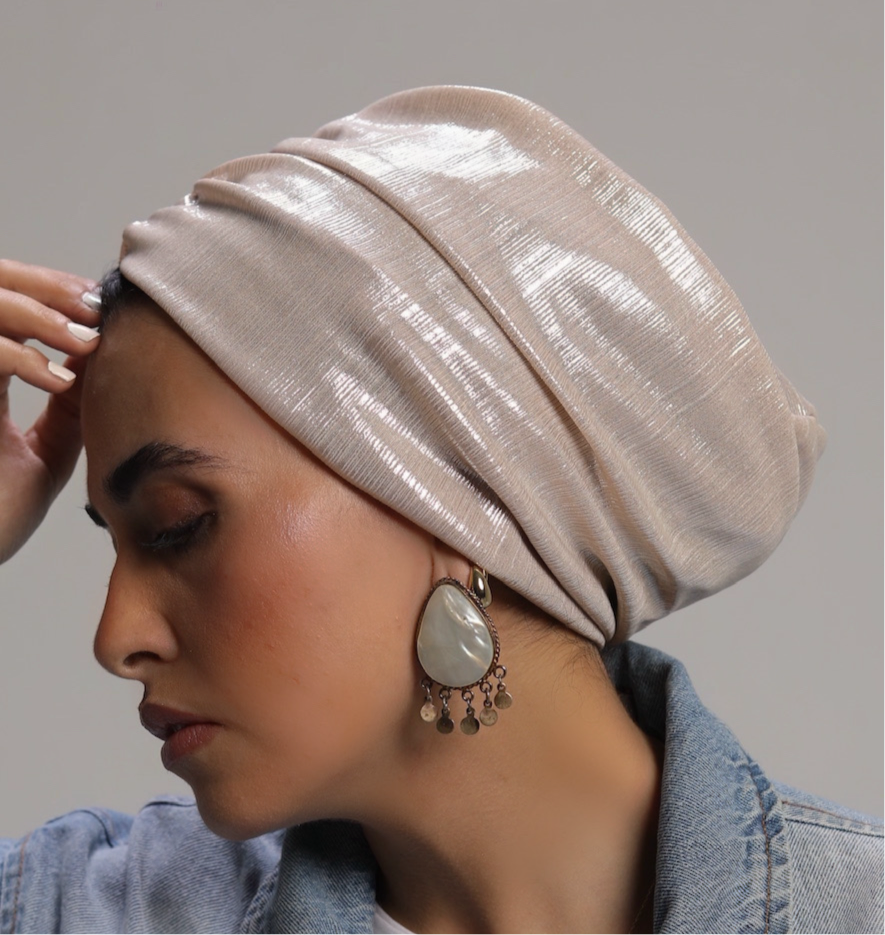 Champagne Classic Drape Turban