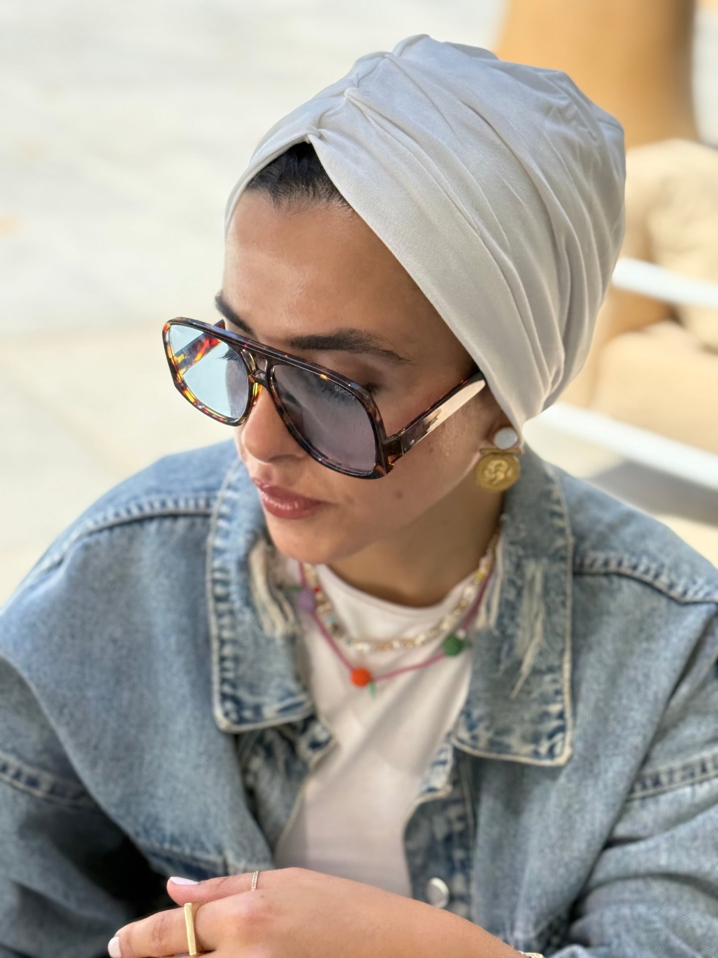 White Pure Cotton Turban