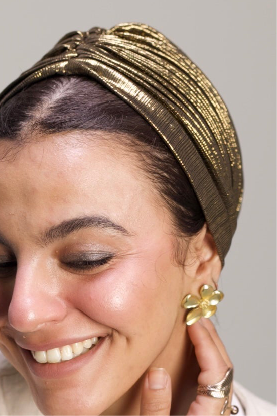 Bronze Whisper Drape Turban ⭐️