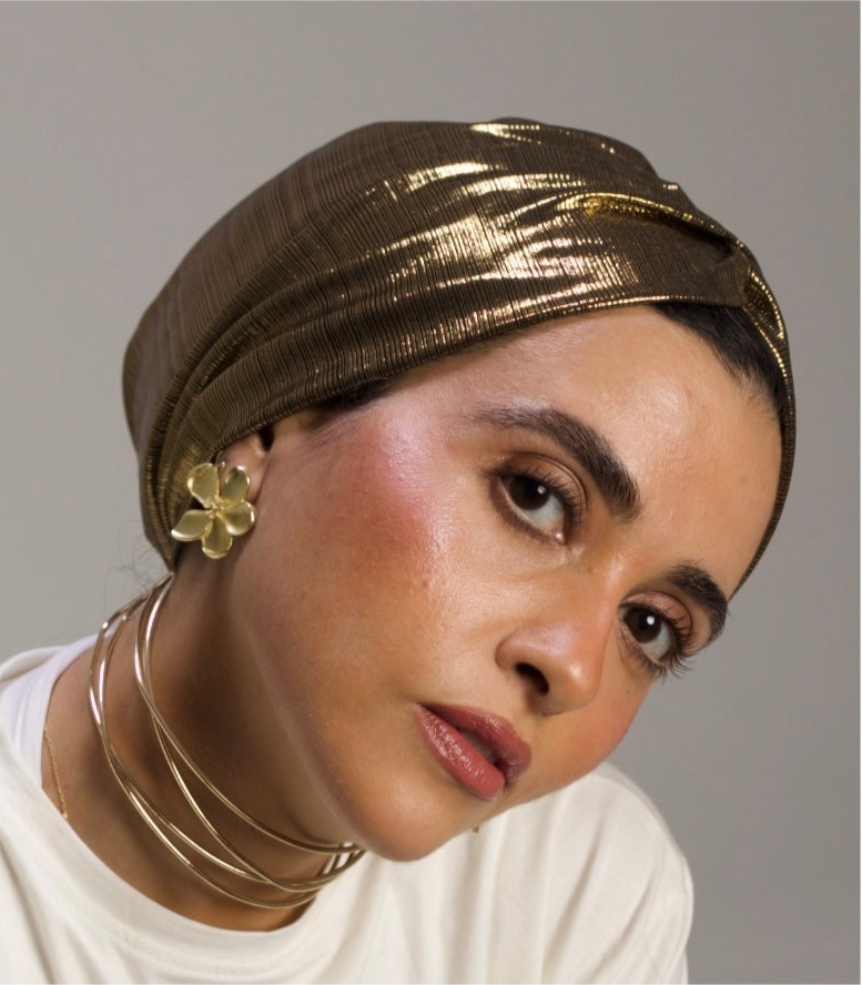 Bronze Classic Drape Turban