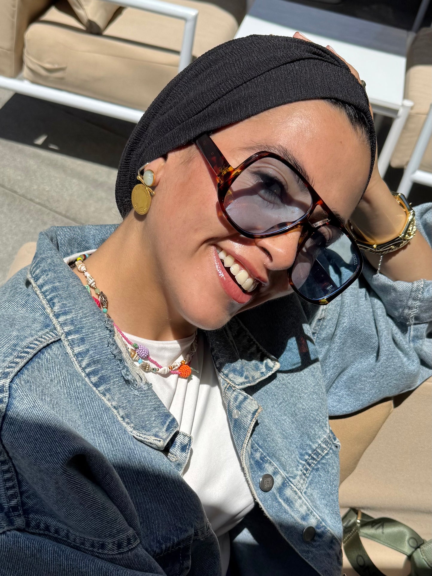 Black Soft Cruchee Turban