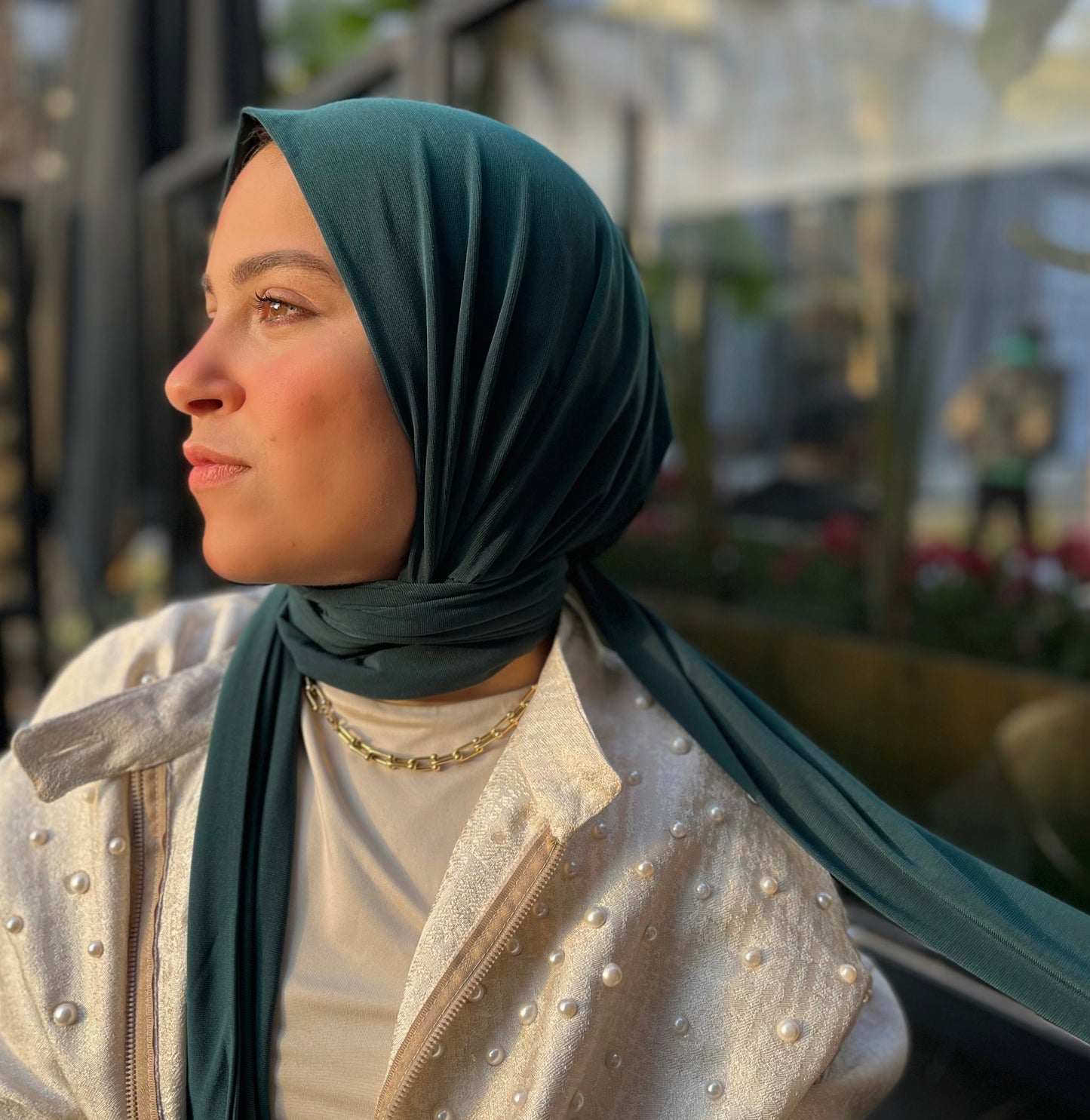 Dark-Green TURKISH HIJAB