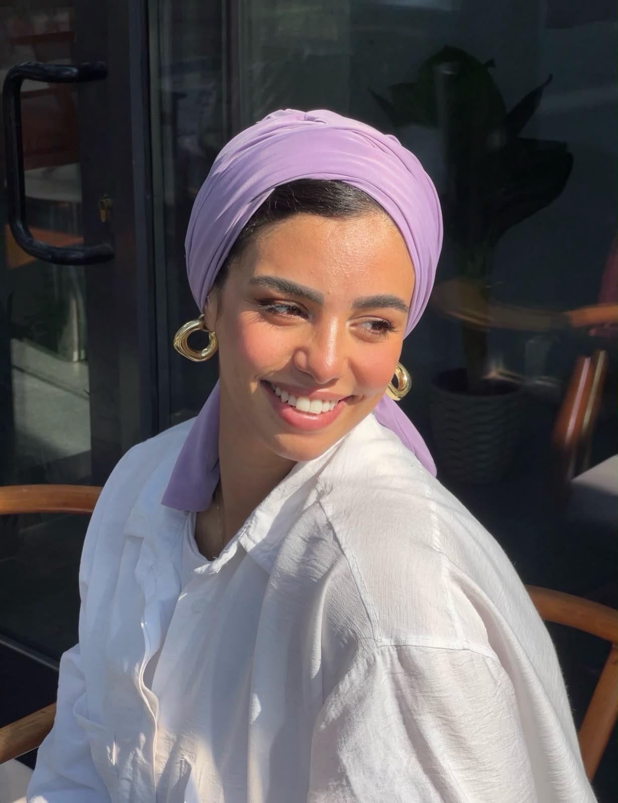 Lilac Summer Twist Turban