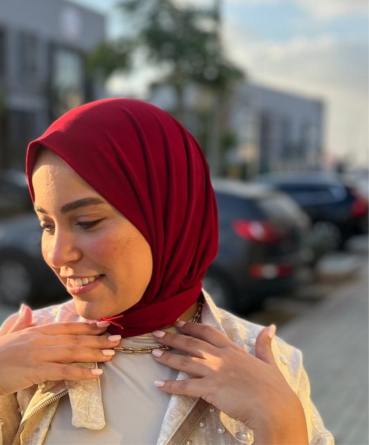 TURKISH HIJAB (Maroon)الحجاب التركى