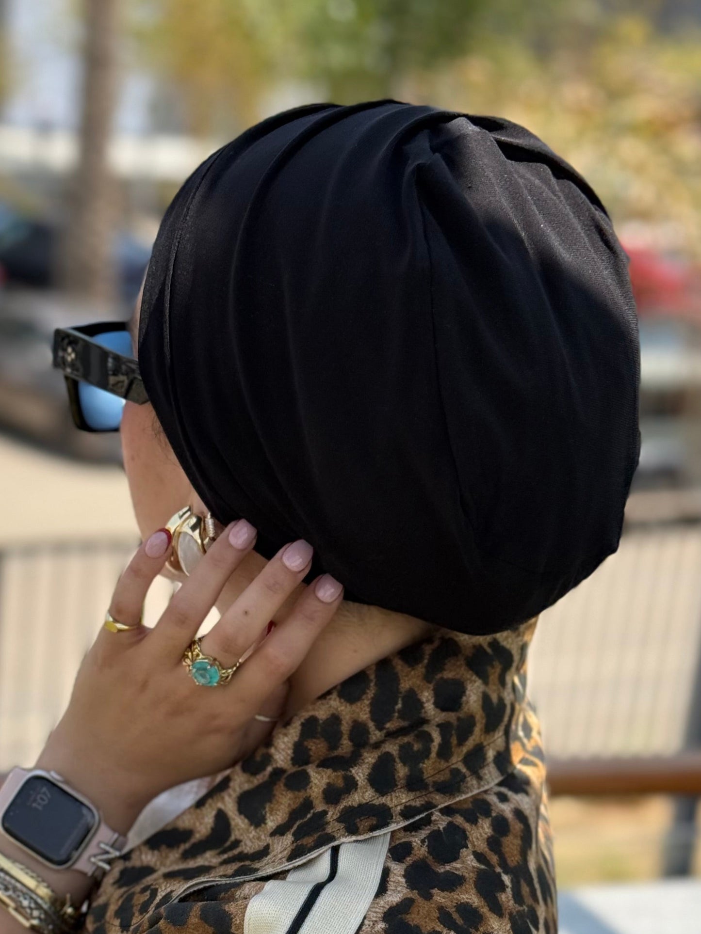 Casual Black Turban