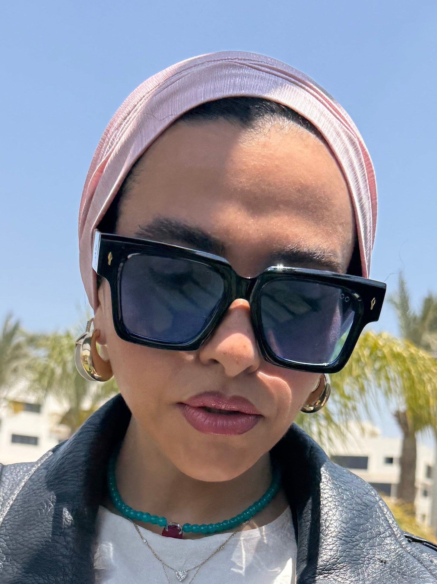 Rose Whisper Light Shimmer Turban