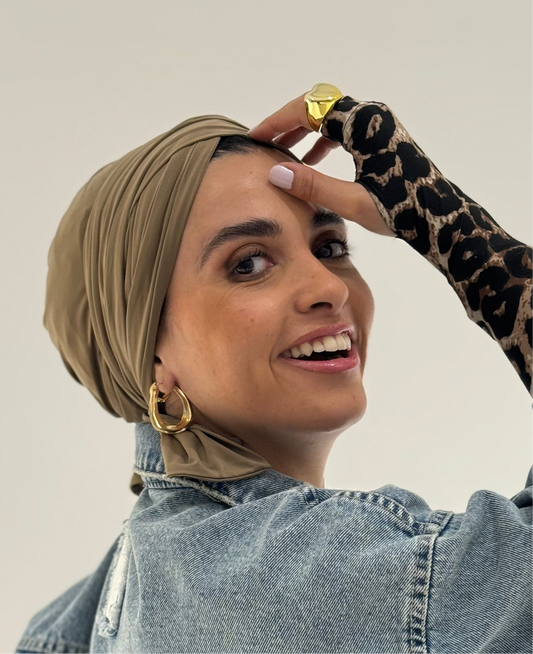 Mocha Summer Twist Turban