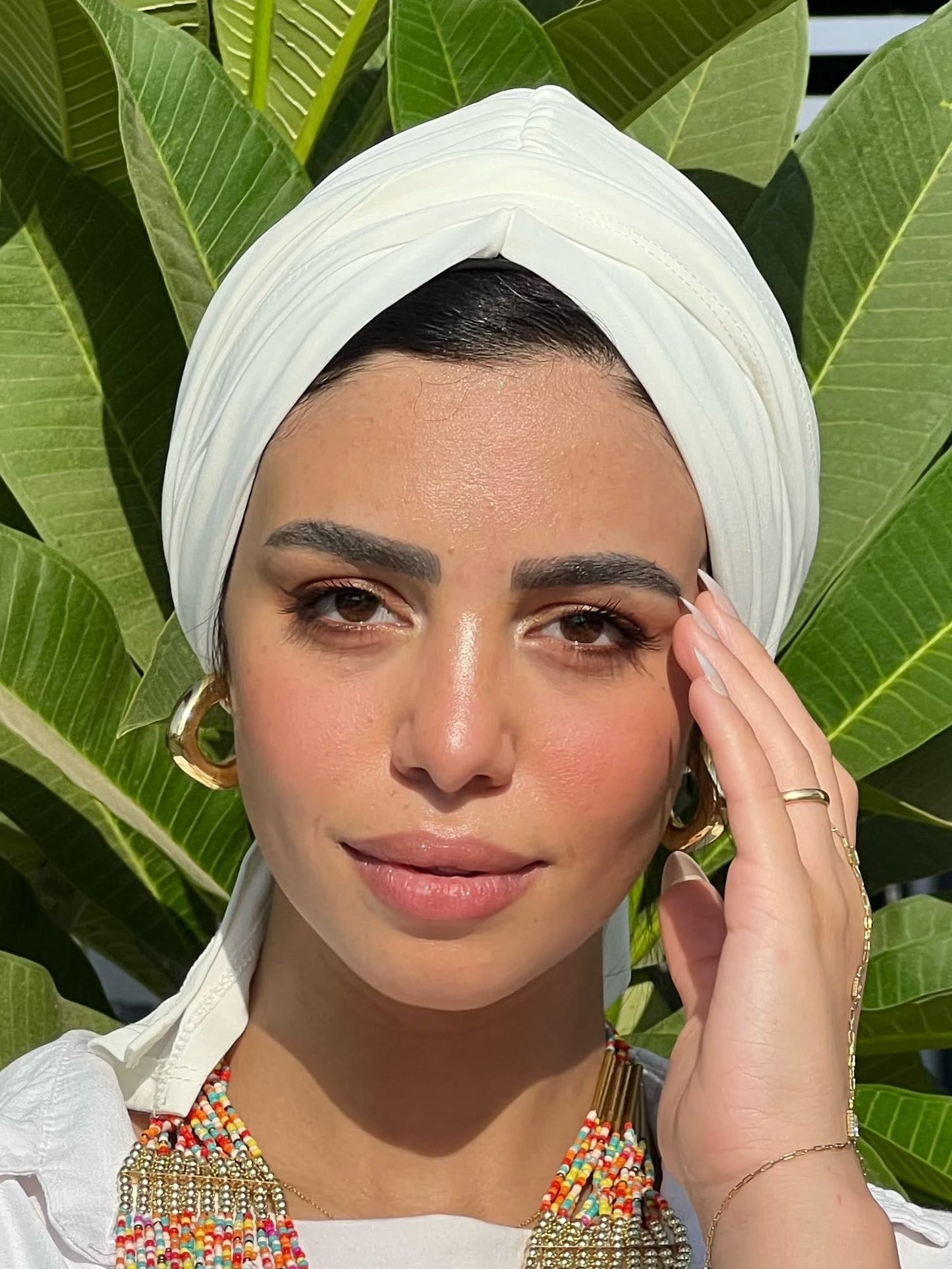 White Eclipse Wrap Turban