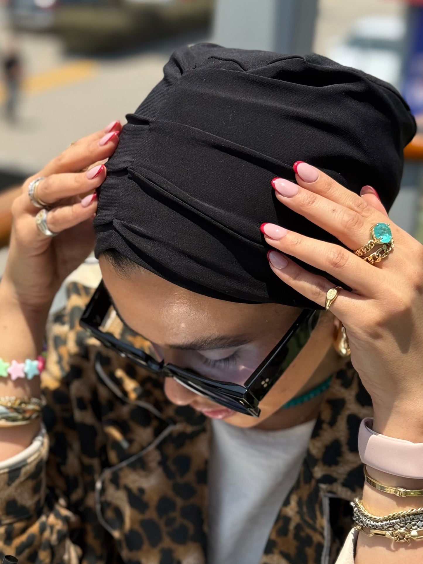 Casual Black Turban