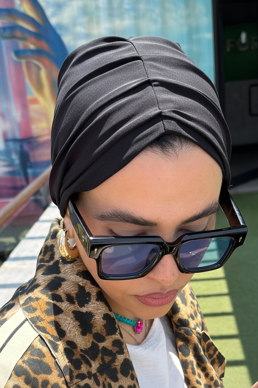 Casual Black Turban