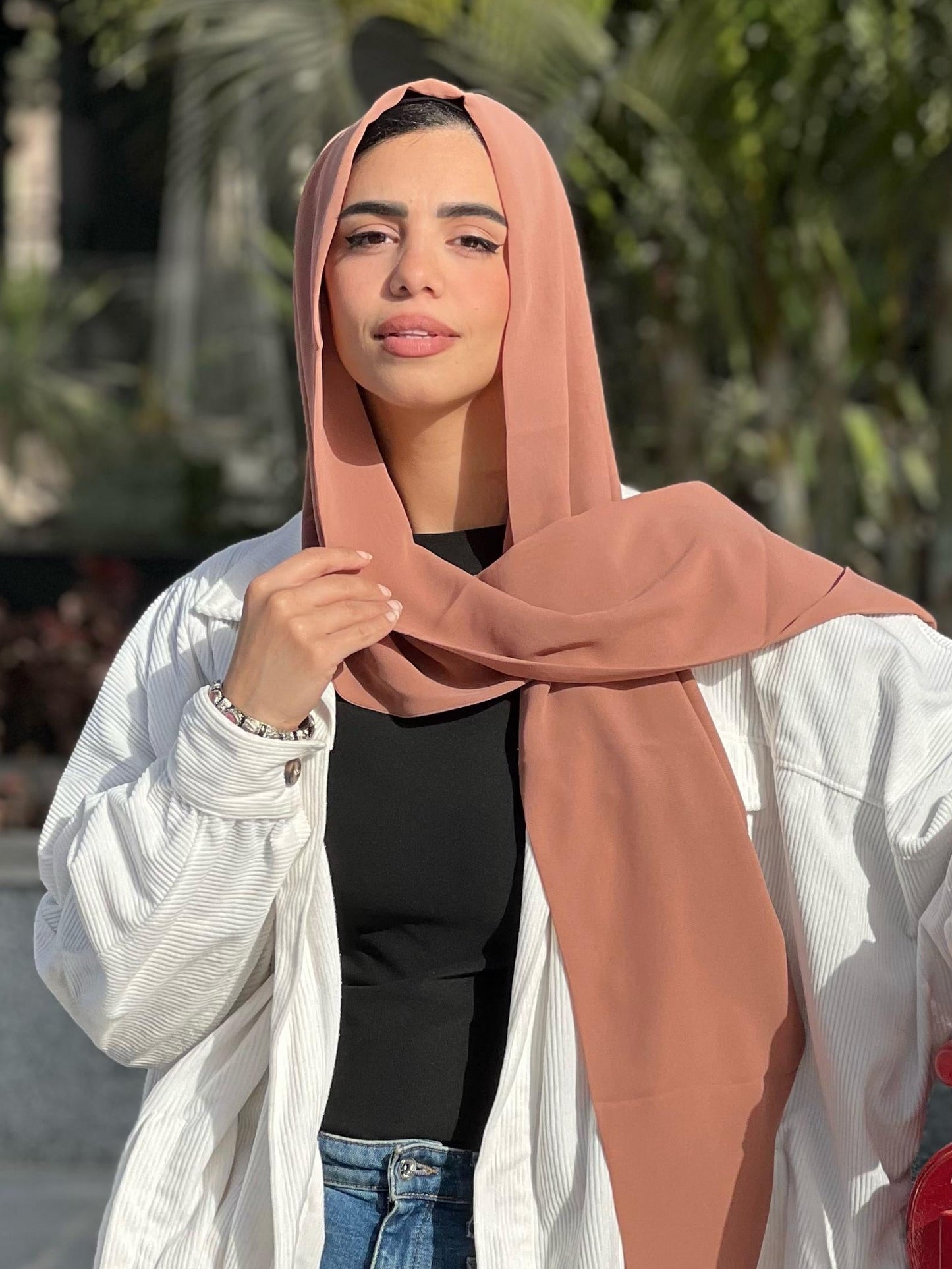 Chiffon Double Layer Cashmere Scarf