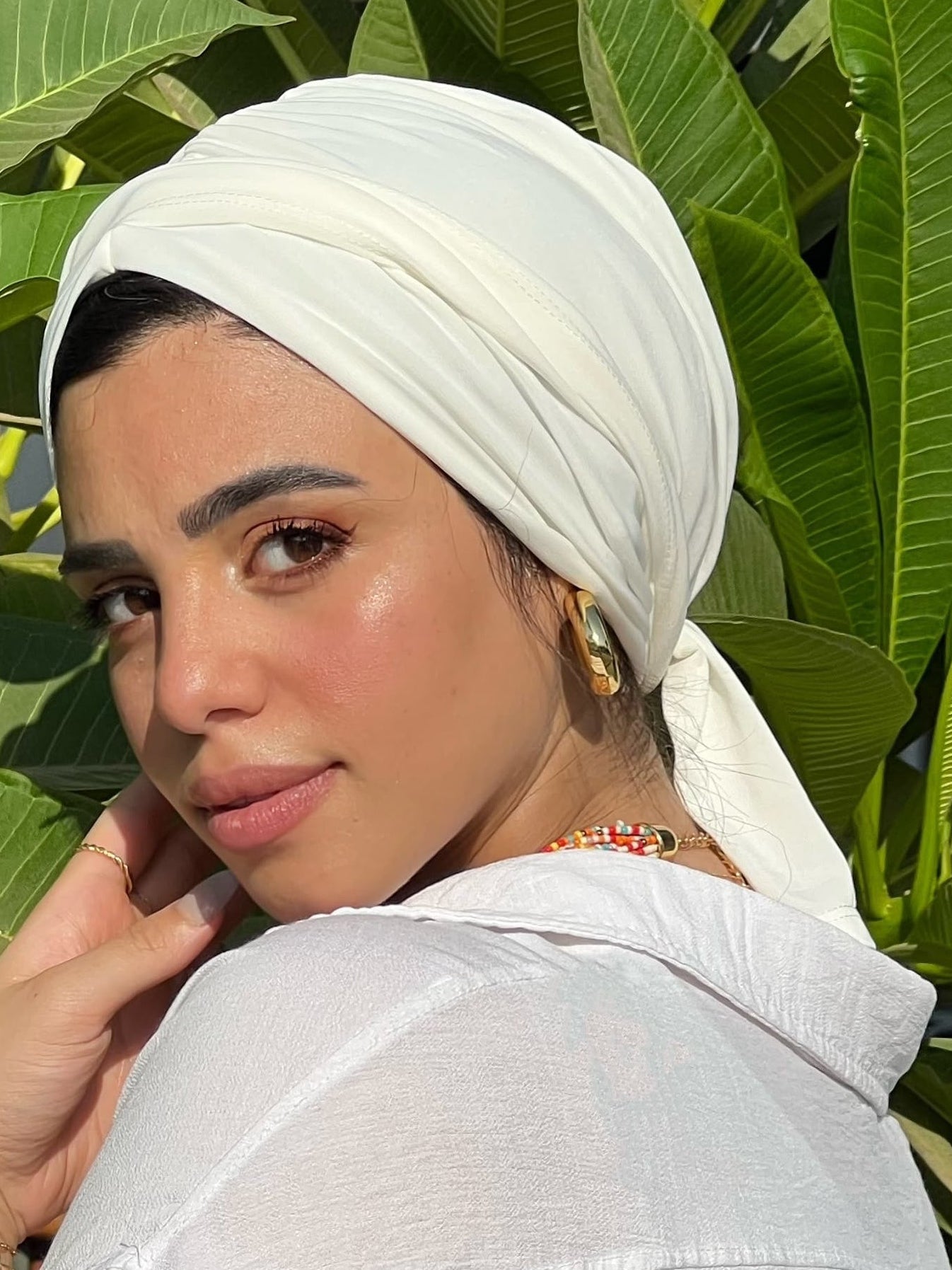 White Eclipse Wrap Turban