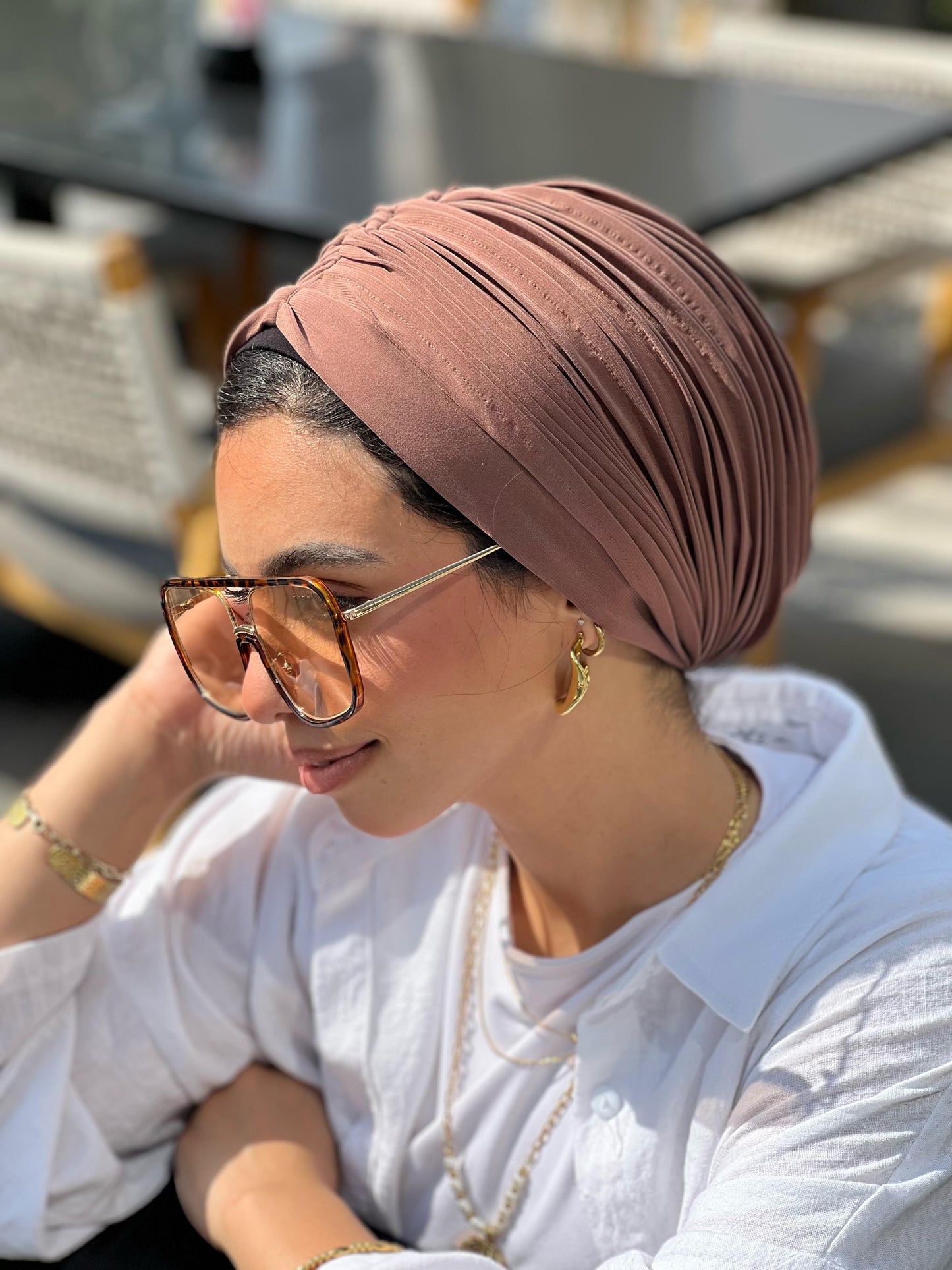Cafè Whisper Drape Turban