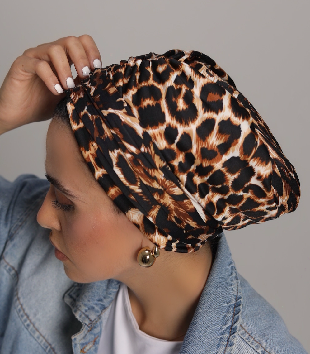 Leopard Print Eclipse Wrap Turban 🐆