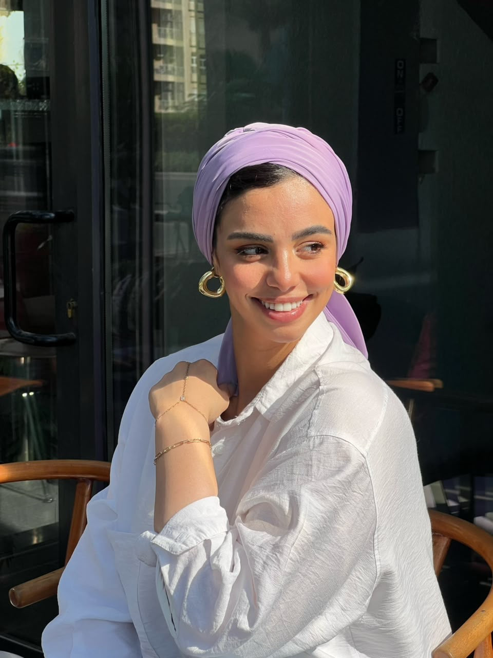 Lilac Summer Twist Turban