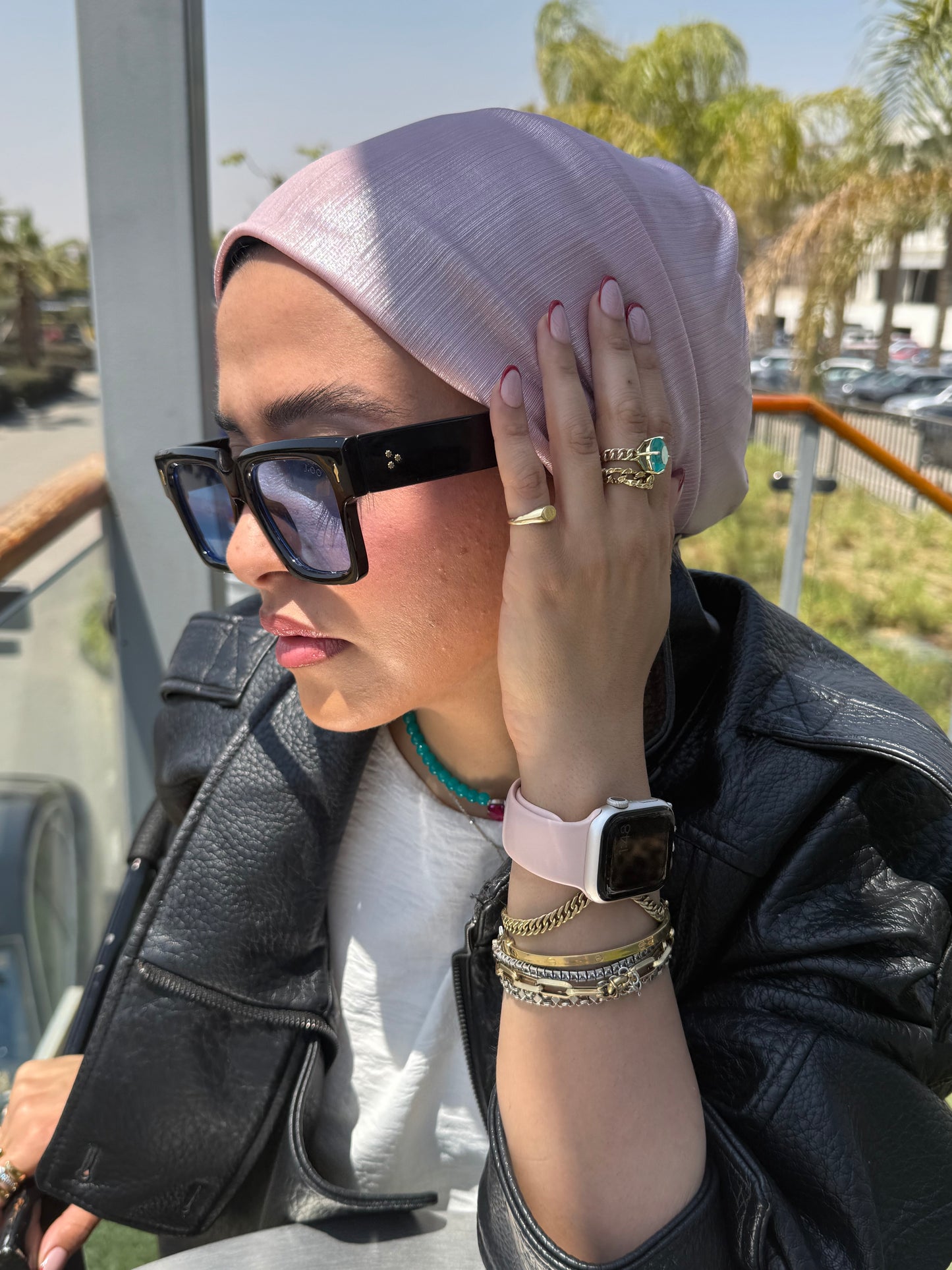 Rose Classic Light Shimmer Turban