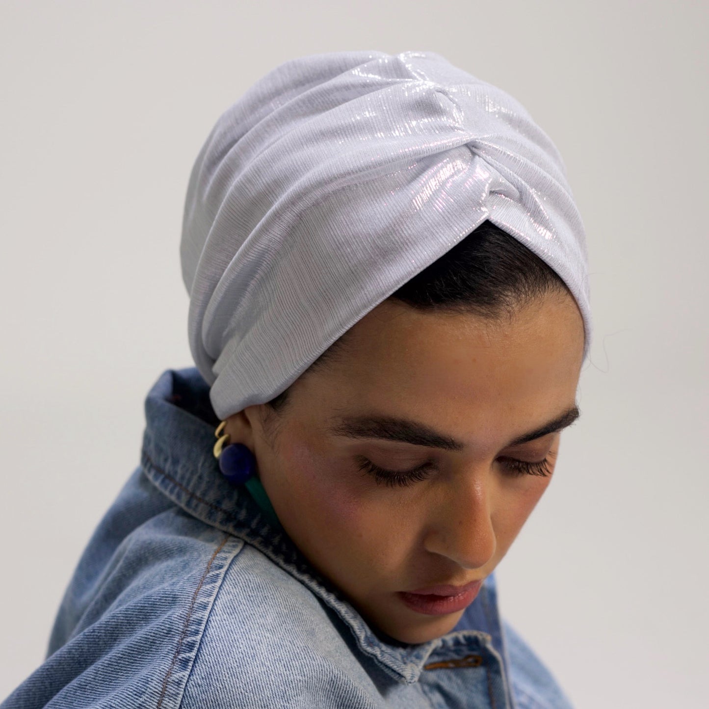 White Classic Drape Turban 🤍