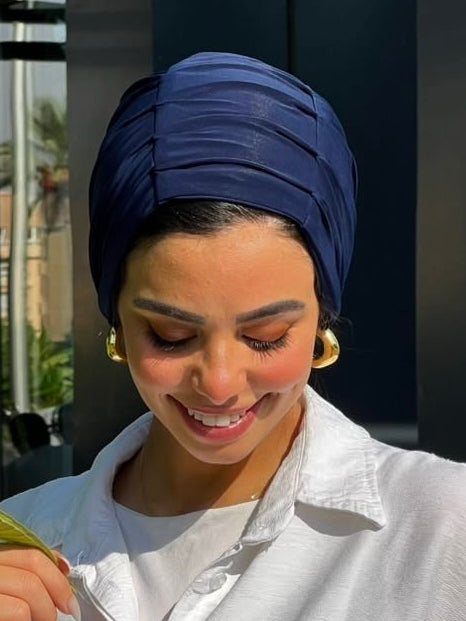 Navy Blue Classic Turban