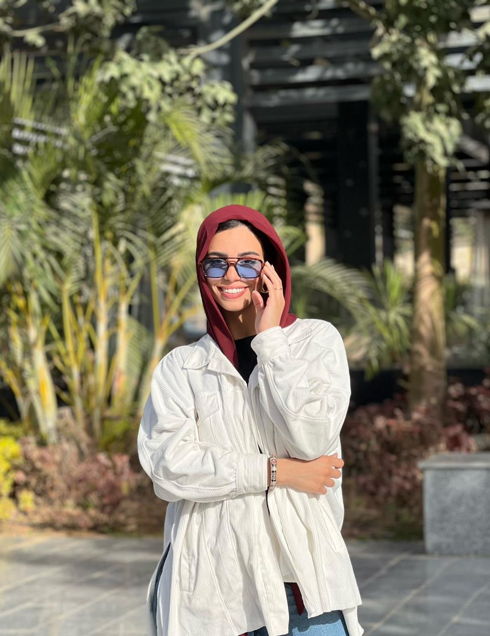 Turkish Double Layer Chiffon Scarf BURGUNDY