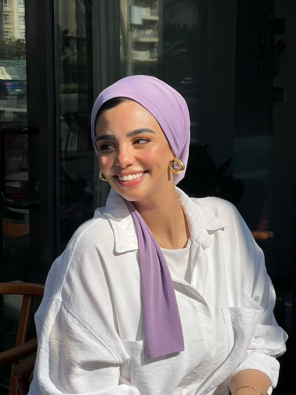 Lilac Summer Twist Turban