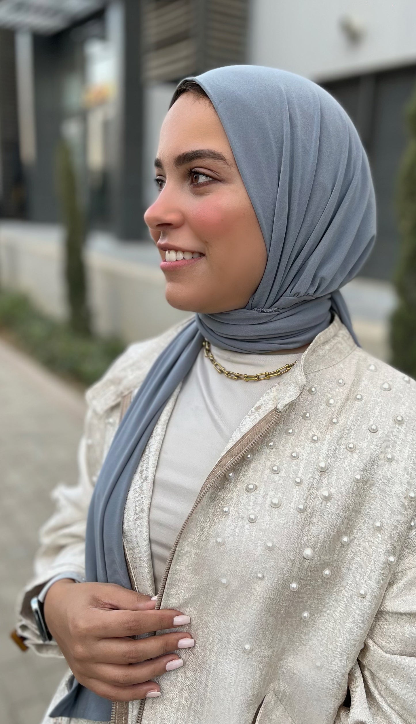 TURKISH HIJAB (Gray) الحجاب التركى