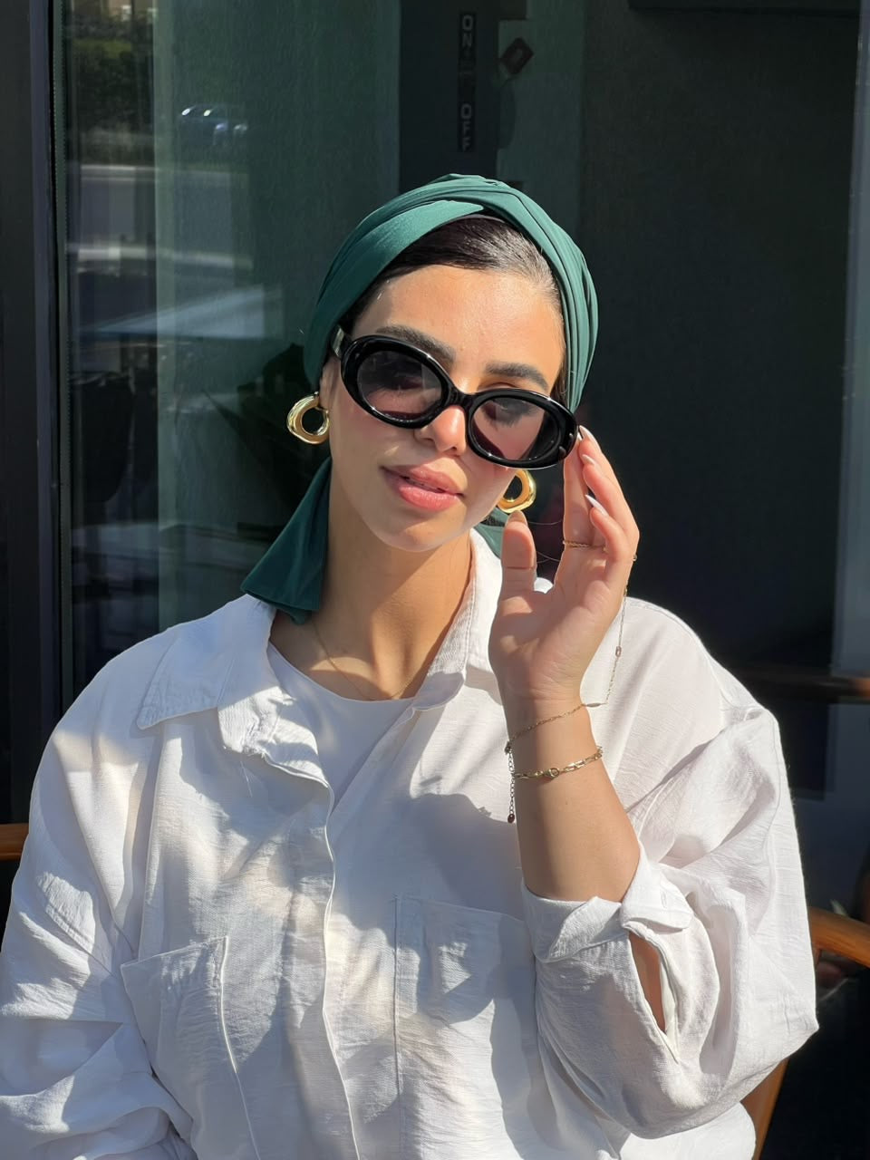 Teal Green Summer Twist Turban