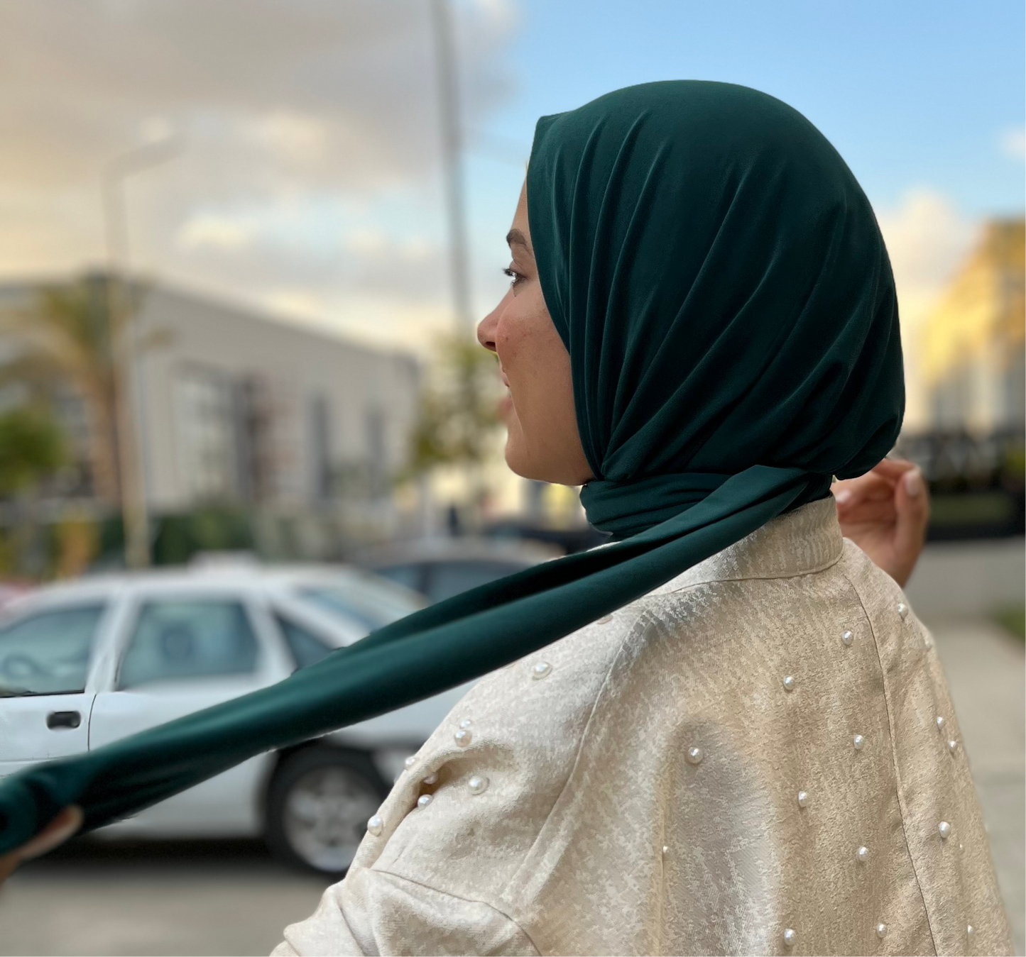 TURKISH HIJAB (Dark-Green)الحجاب التركى