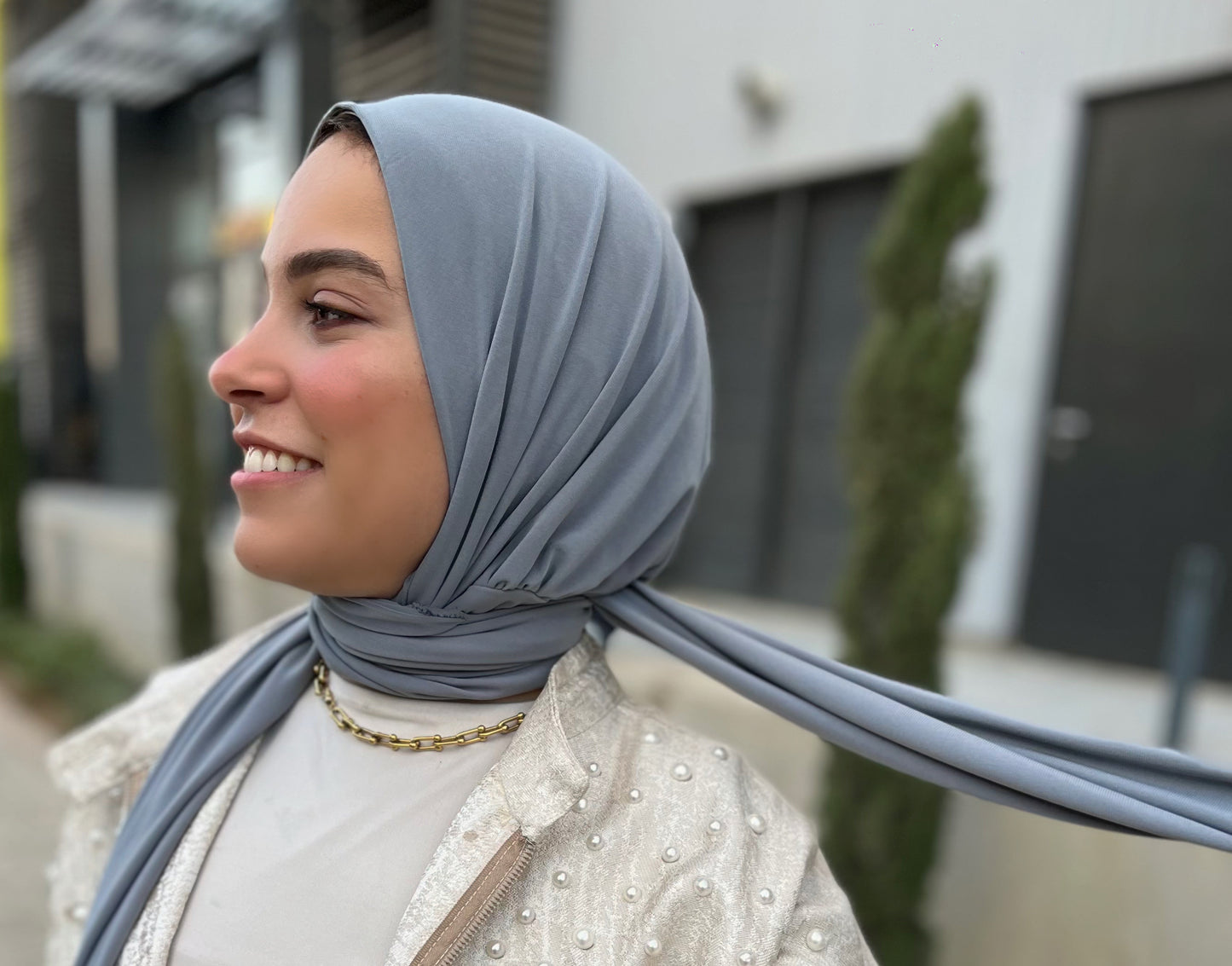 TURKISH HIJAB (Gray) الحجاب التركى