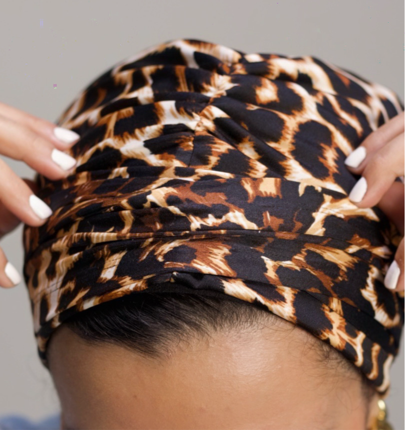 Leopard Print Eclipse Wrap Turban 🐆