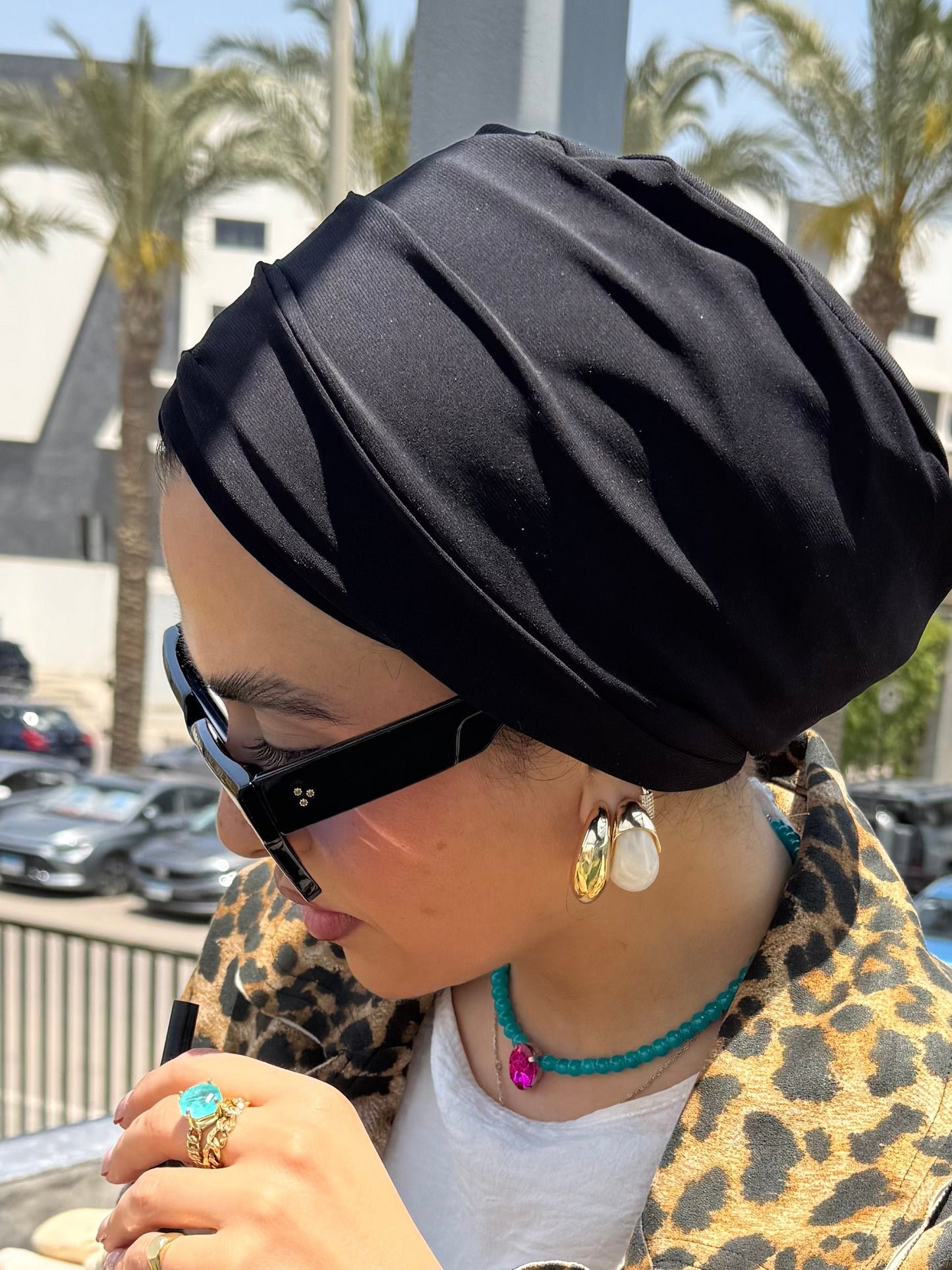 Casual Black Turban