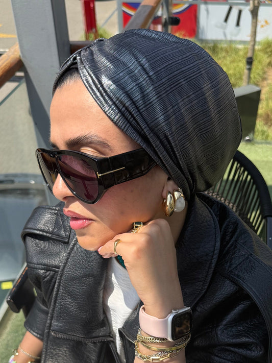 Silver Classic Light Shimmer Turban