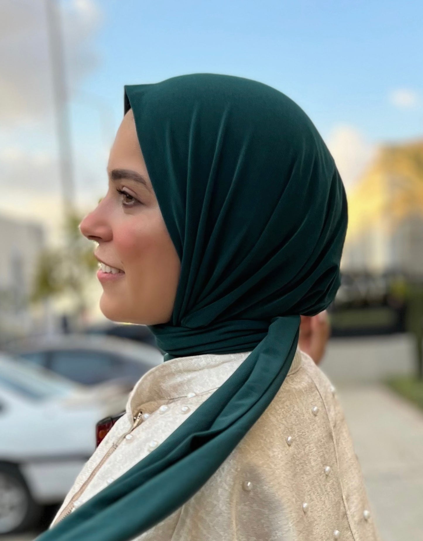 Dark-Green TURKISH HIJAB