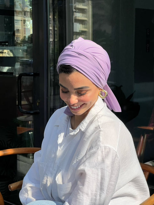 Lilac Summer Twist Turban