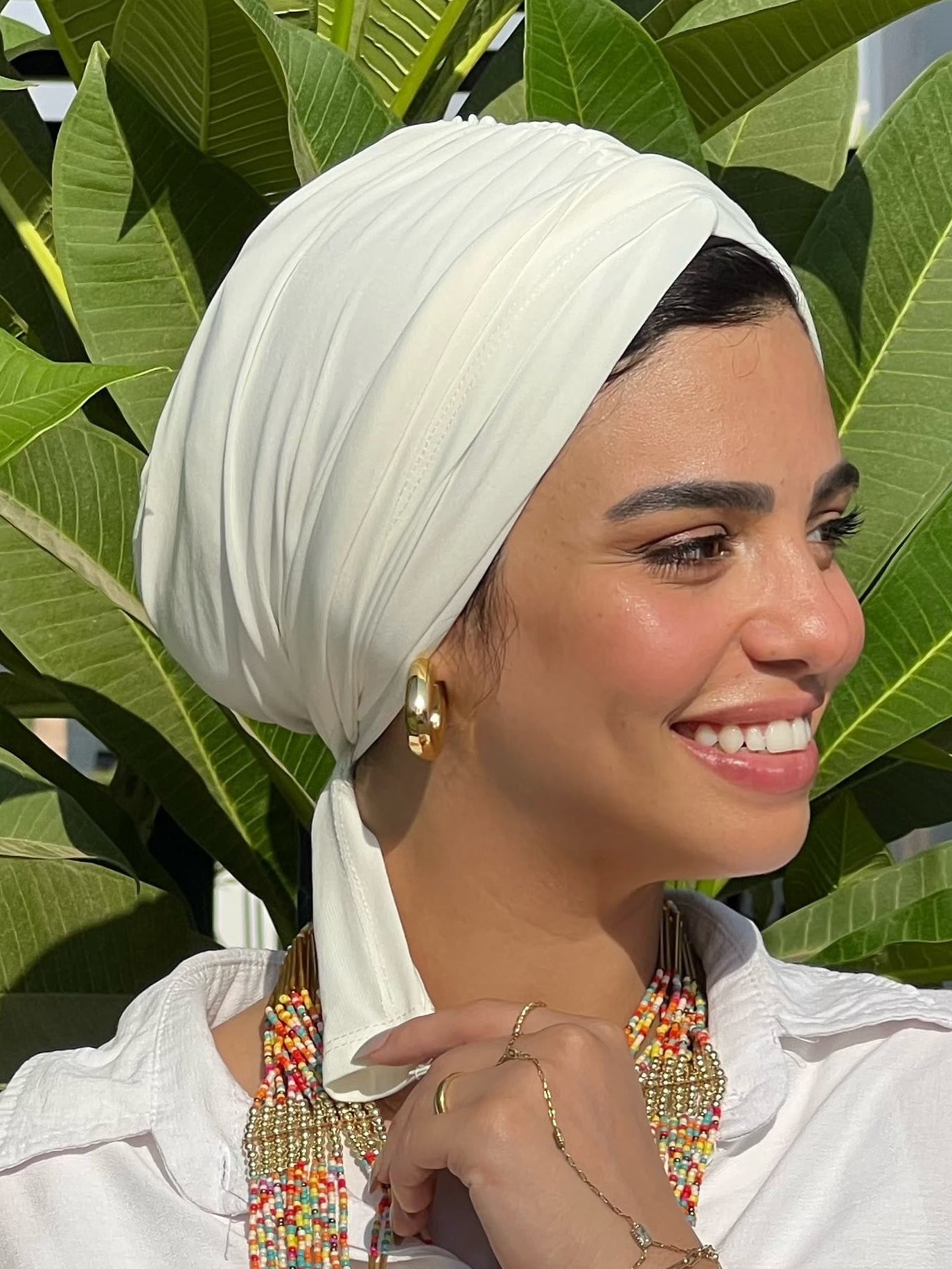 White Eclipse Wrap Turban