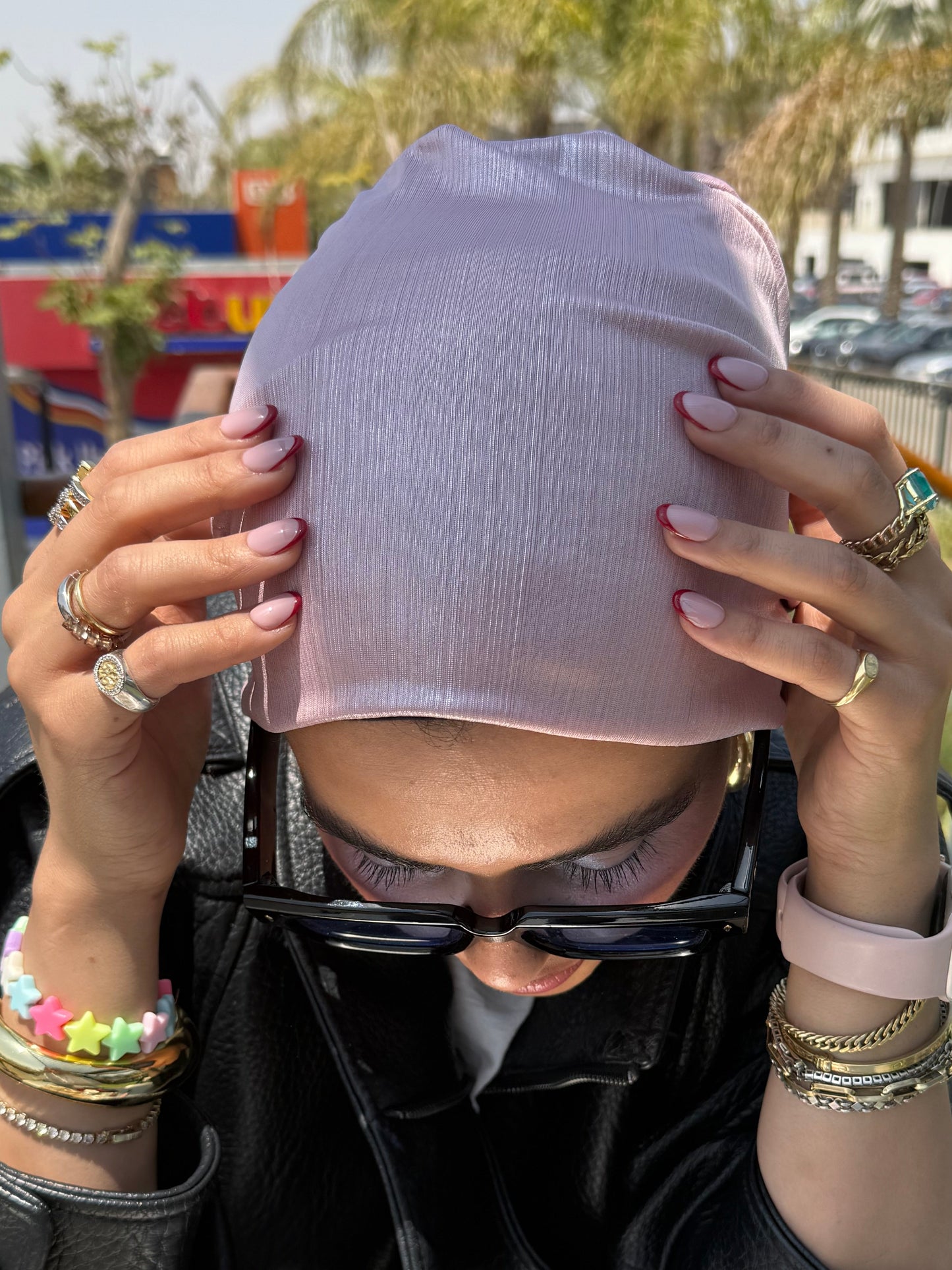 Rose Classic Light Shimmer Turban