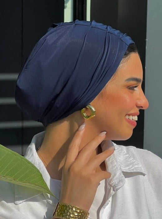 Navy Blue Classic Turban