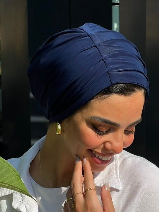 Navy Blue Classic Turban