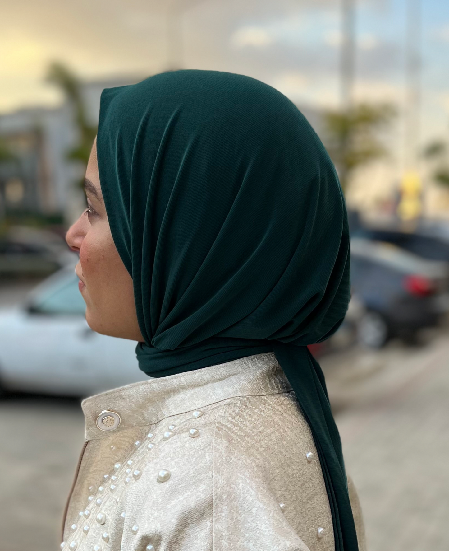 TURKISH HIJAB (Dark-Green)الحجاب التركى